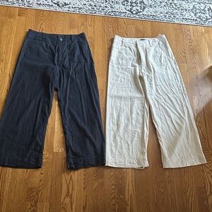 2 pairs of Maeve Linen Colette crops 28